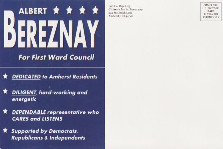 Albert Bereznay Amherst Ohio