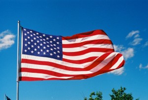 American Flag Amherst Ohio
